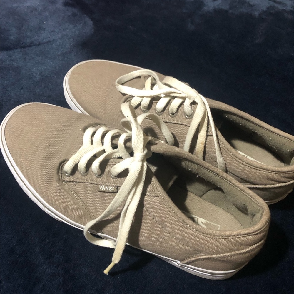 Vans Atwood Men's Skate Shoes Low Top Canvas Tan Khaki - Size 9.5